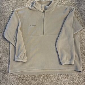 Columbia Men's Zip-Up Sweater - Light Gray